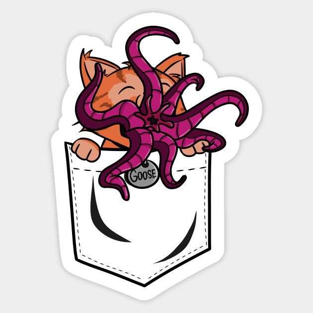 Pocket Kitty?! Sticker by CuberToy